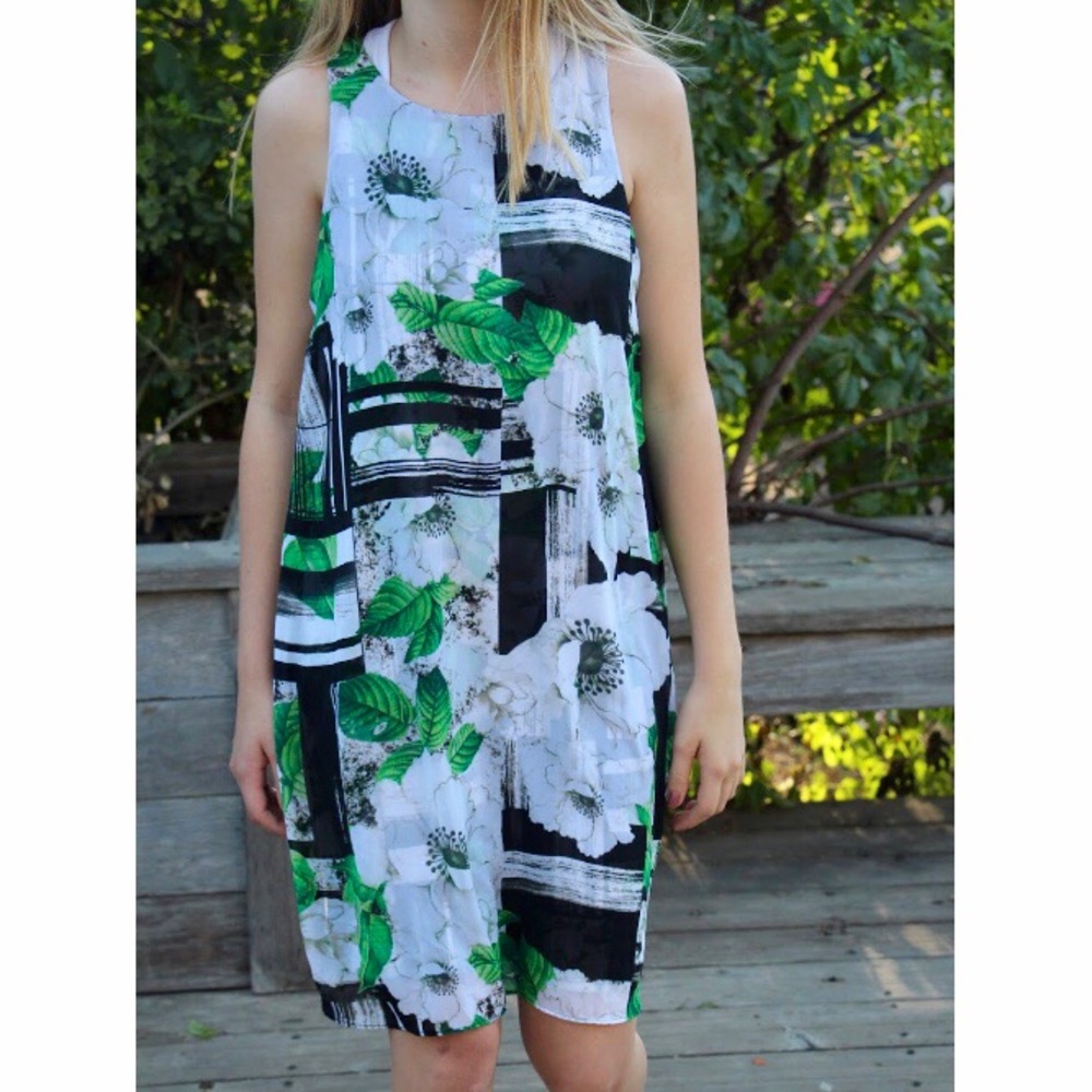 Alfani Floral Chiffon Work Dress